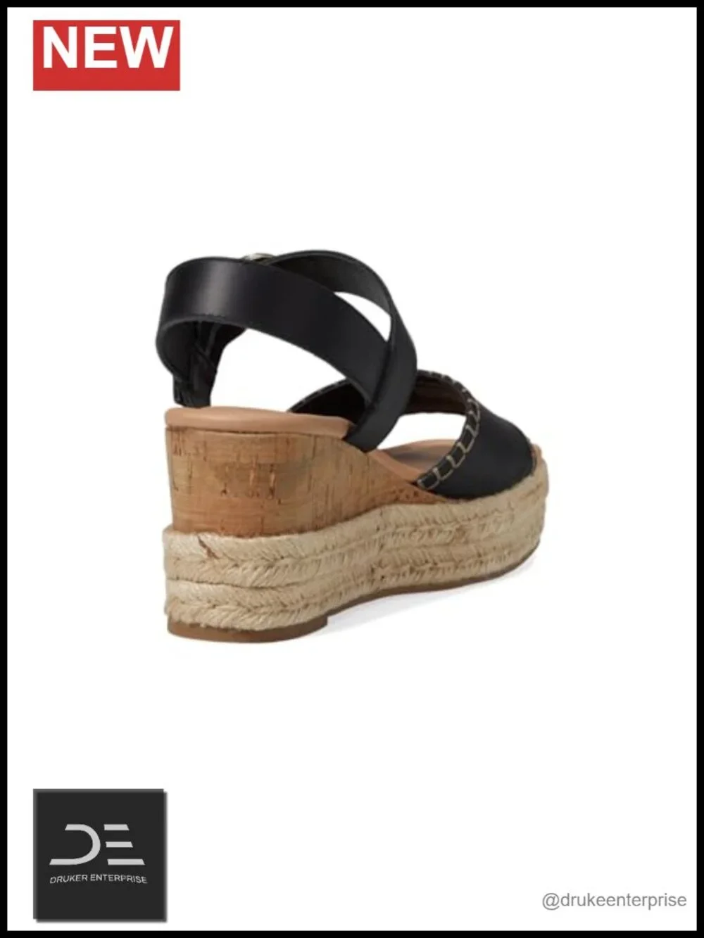 Blondo Gillian Women's Platform Sandals Leather Water Resistant Woven Wedge